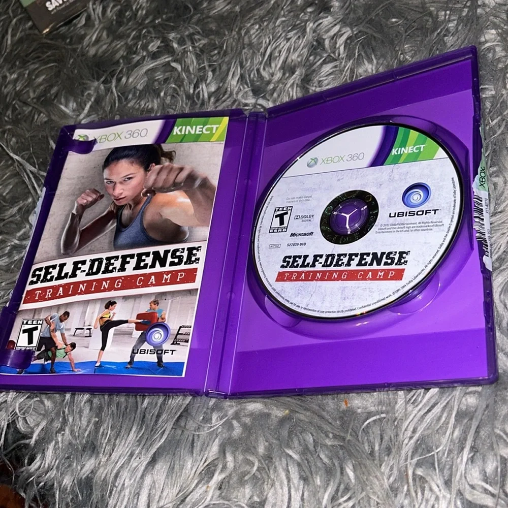 Microsoft XBOX Kinect SELF-DEFENSE Training Camp Video Game Disc/Manuel GUC